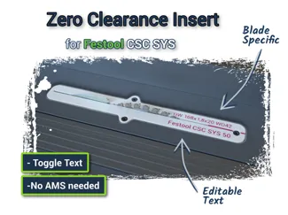 Festool CSC SYS 50 Zero Clearance Insert