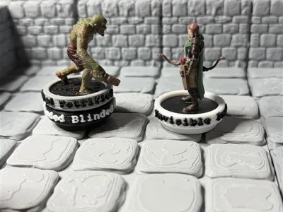 Condition Rings Stackable Raised Text