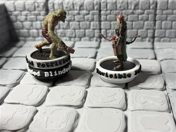 Condition Rings Stackable Raised Text