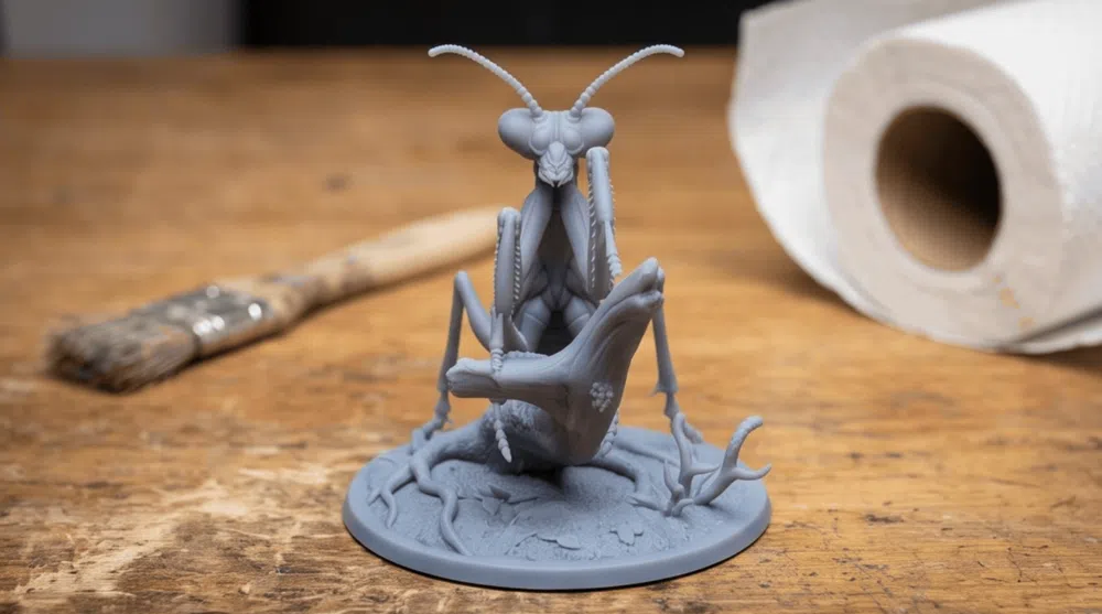 Escenografía en miniatura: Giant Praying Mantis | RPG Mini. Referencia del modelo original.