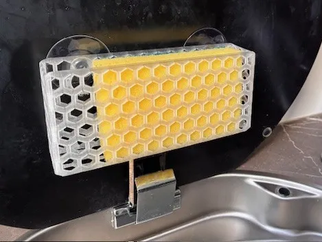 Camper sink sponge holder