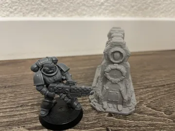 Escenografía en miniatura: Industrial Pipe Wall – Line of Sight Blocker — vista de referencia 5