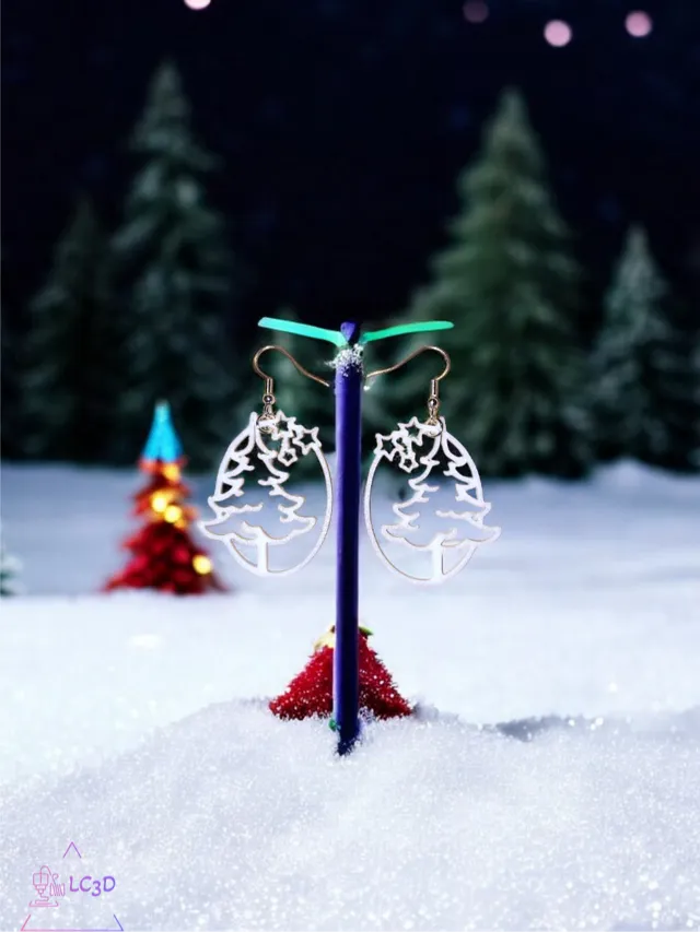 Another Christmas tree earrings