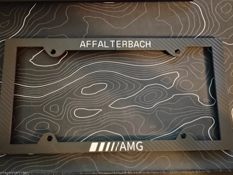 Mercedes AMG plate frame