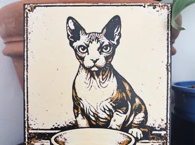 Sphynx Cat - Got milk? - Hueforge