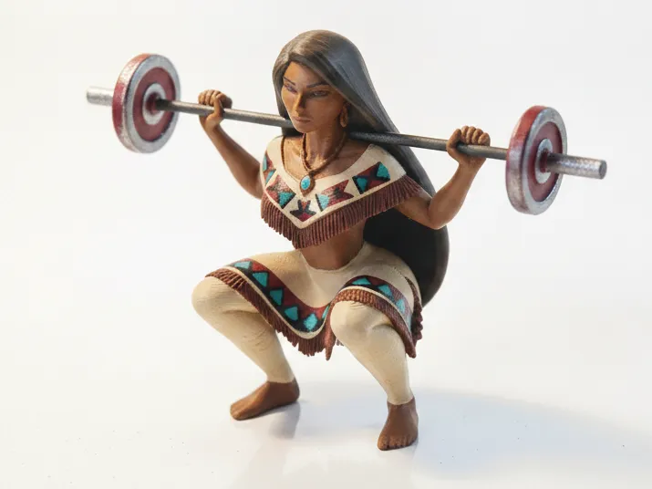 Mulan Weightlifting Figurine Disney 3D Printable