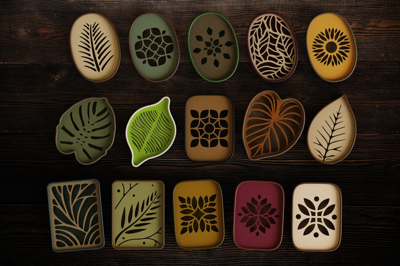 Soap Dish / Sponge Holder — Leaf Collection #4 view 2