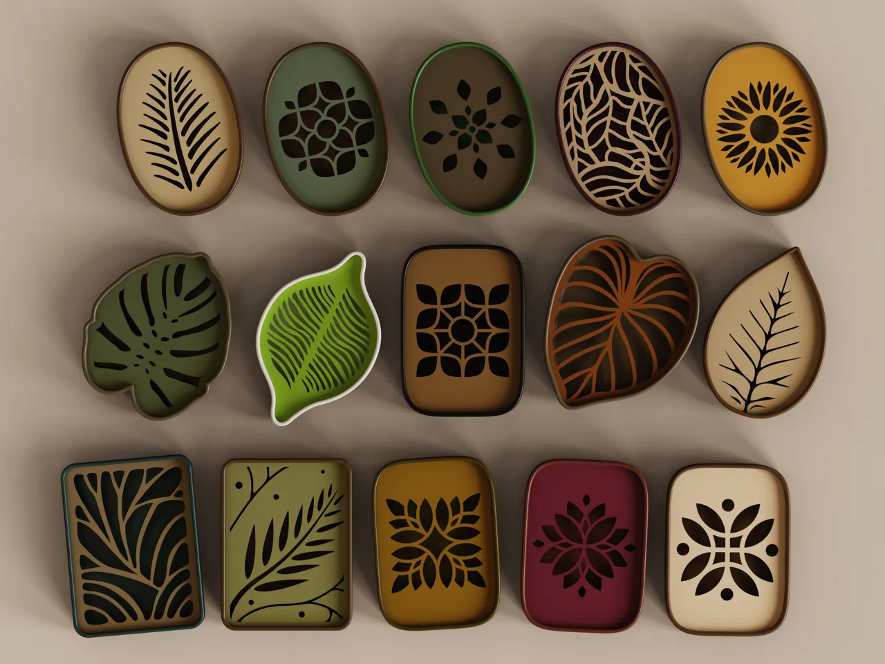 Soap Dish / Sponge Holder — Leaf Collection #4 view 4