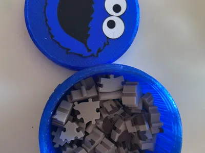 Cookie Monster Puzzle Jar