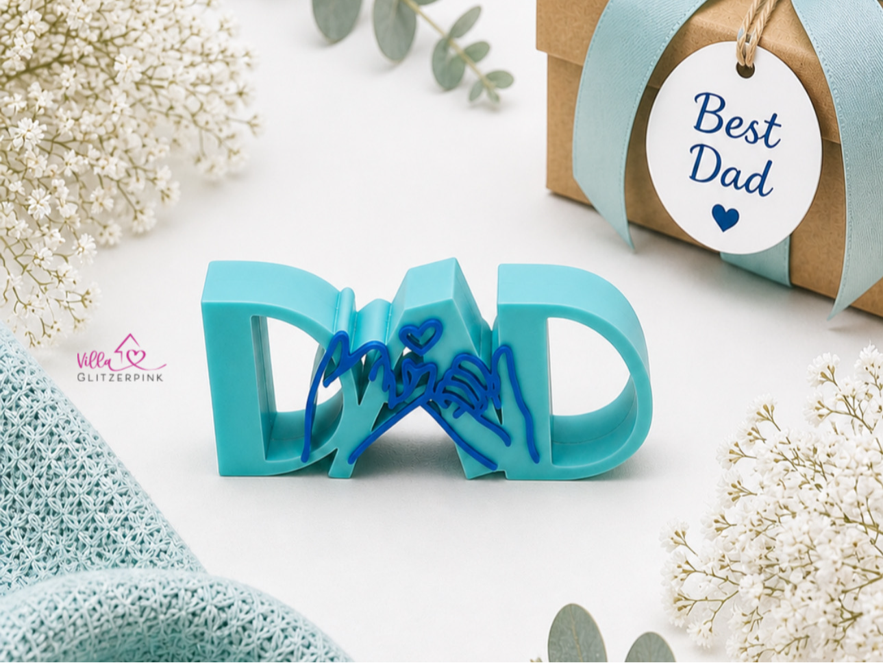 Schriftzug Dad pinky swear / promise