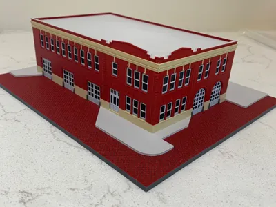 Tampa Fire Historic Station 1 Scale Model
