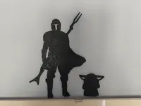 Silhouette Mando et Grogu — photo 2