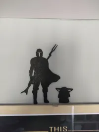 Silhouette Mando et Grogu — photo 3