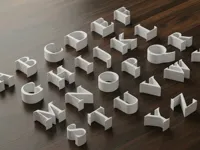 Alphabet sculpté façon Garamond — photo 1