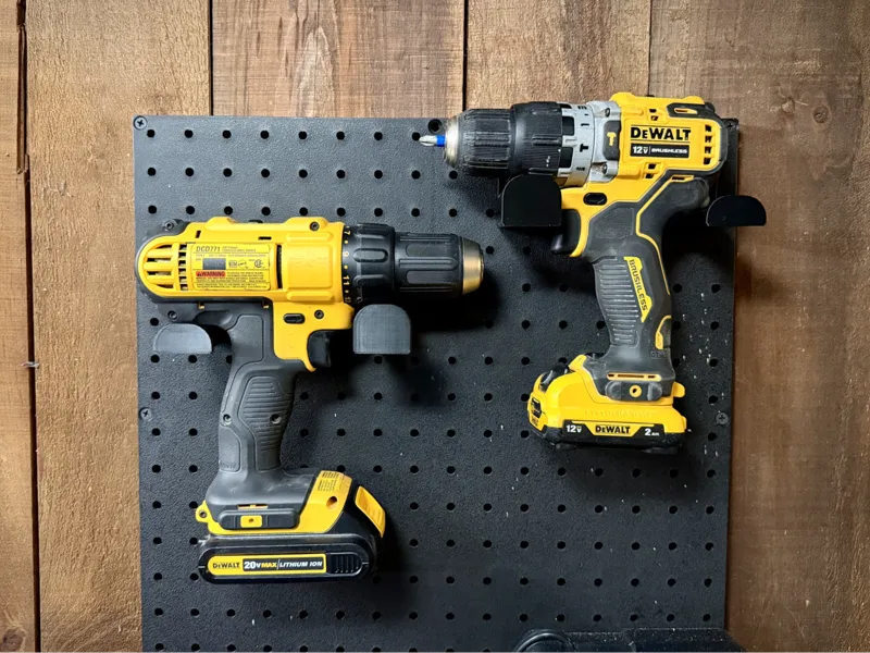 Sy's PegLock Drill Holder - Left & Right Facing