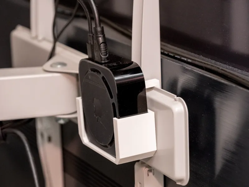 AppleTV basket with hooks
