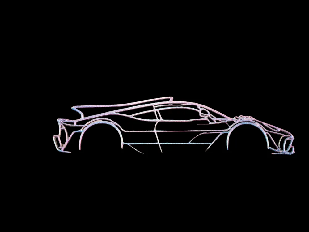 MERCEDES AMG ONE silhouette wall art by cruse2382 - MakerWorld