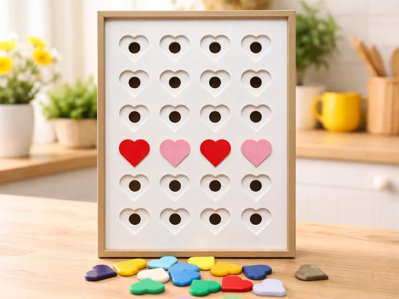 cadre coeur jeu déco & chasse au trésor