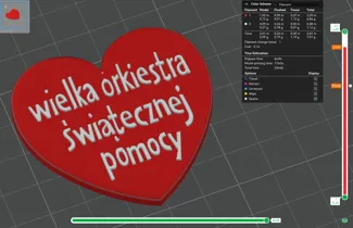 Serce WOŚP 2024 z magnesem