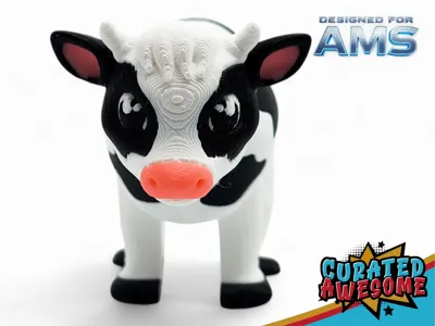Cute Flexi Cow - Free 3D Print Model - MakerWorld