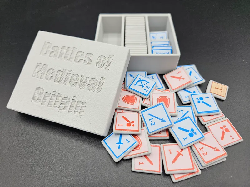 Battles of Medieval Britain counter bases / box