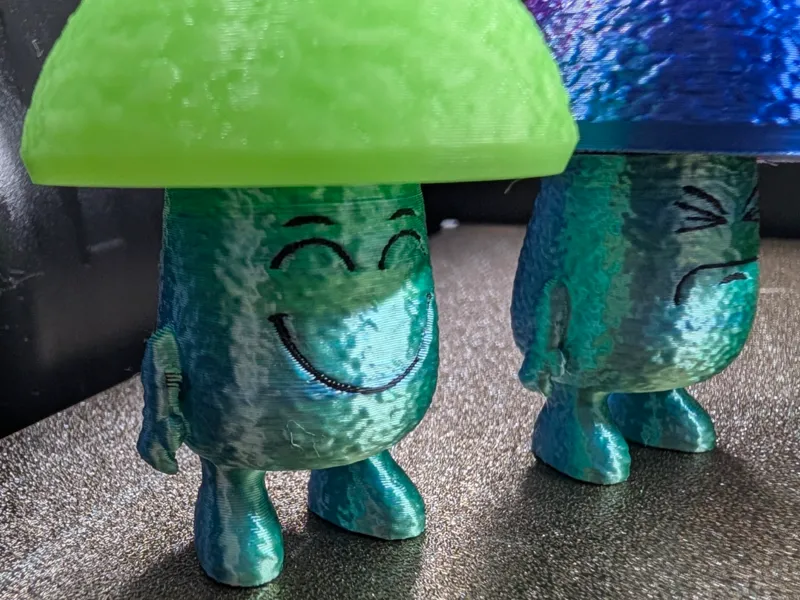 Easy print mushroom fella fidget clicker - NO AMS