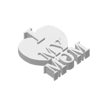 Plaque "I love mom" — photo 2