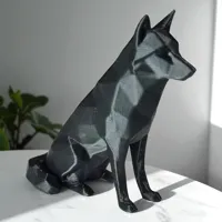 Loup décoratif low poly — photo 6