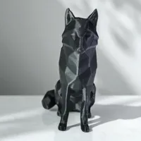 Loup décoratif low poly — photo 7
