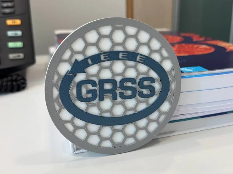 IEEE GRSS Logo Coaster – Remote Sensing and EO