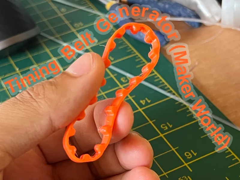 Parametric Timing Belt Generator (Makerworld)