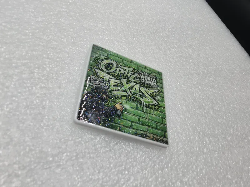 Magnetic resin coaster blank for UV printers