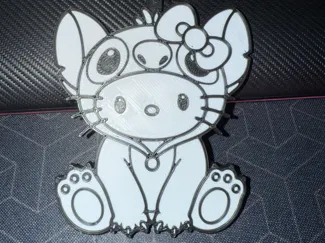 Hello Kitty Stitch Keychain