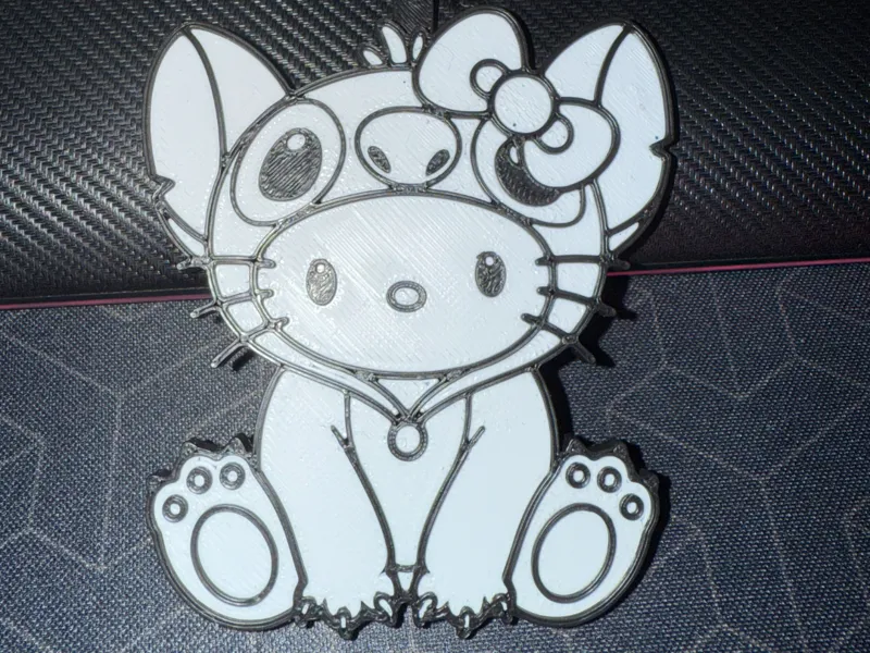 Hello Kitty Stitch Keychain