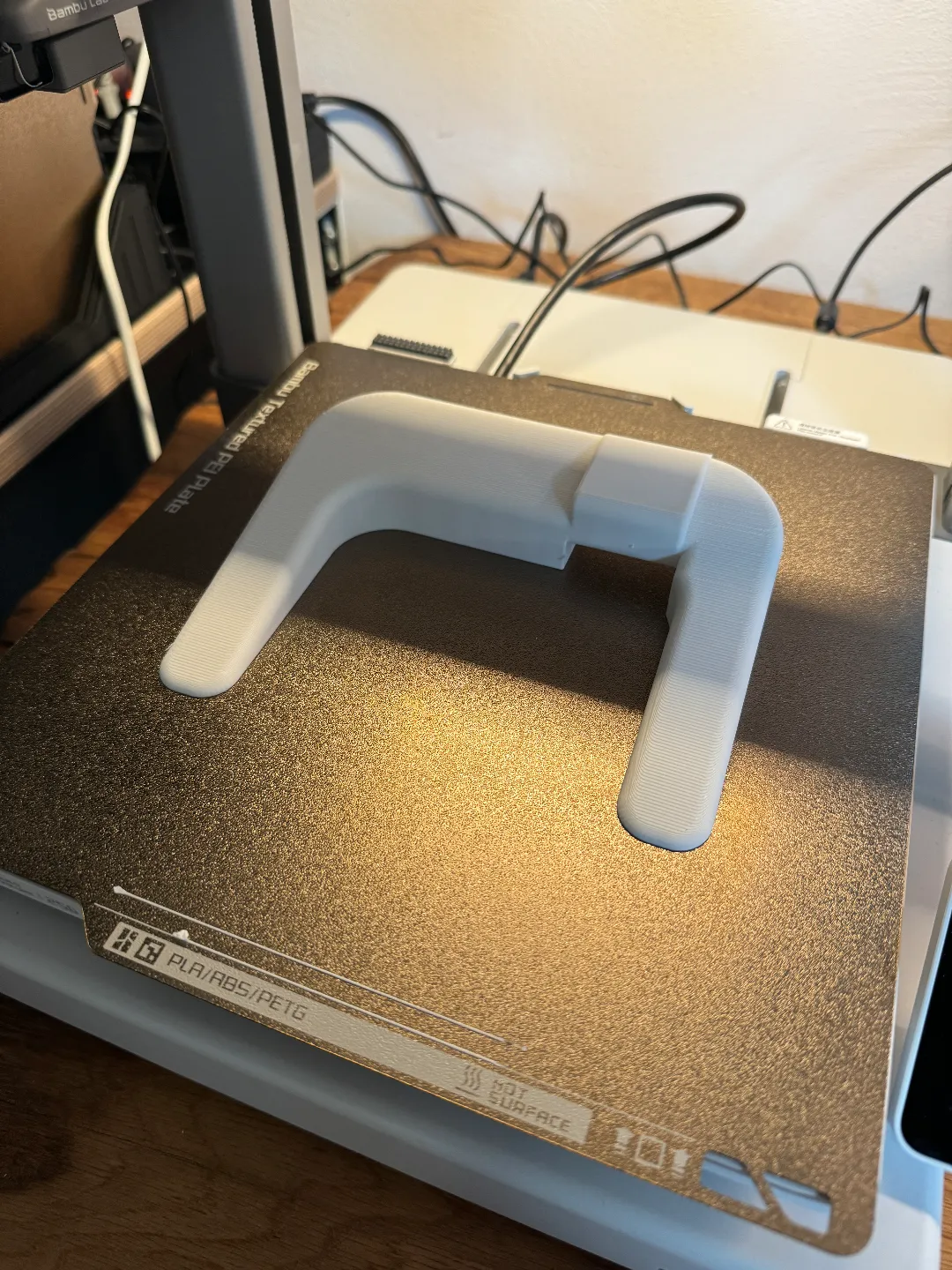Bambulab A1 spool holder desk stand view 2
