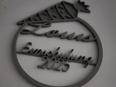 Cake Topper for First Day of School 2025 - Louis
