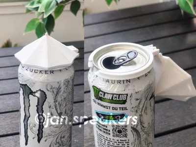 Can Umbrella Clip – Print-in-Place (0.5L)