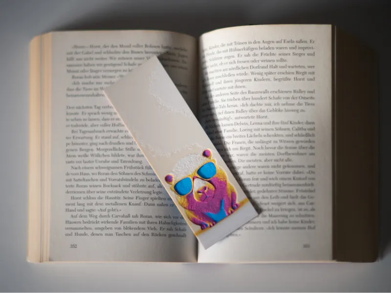 "Cool Hamster" TableTile – 3D Kunst im Mini-Format