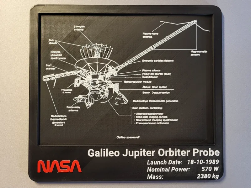 Galileo Spacecraft blueprint