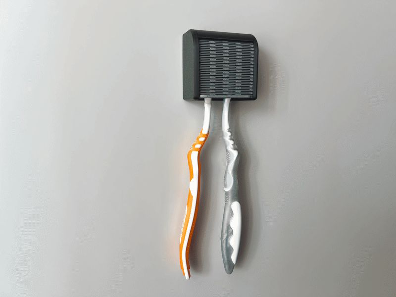 Slide-Lock Toothbrush Holder – Modern & Hygienic!