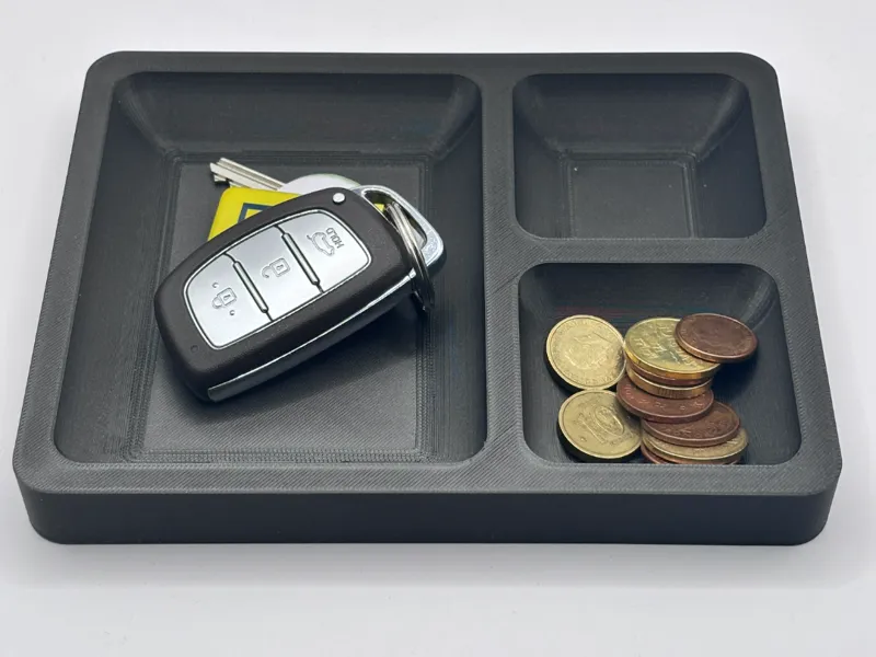 Modern Rectangular Key and Wallet Tray