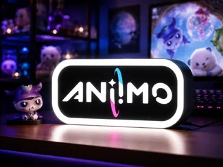 Aniimo Logo Lightbox | Color & B/W Variants