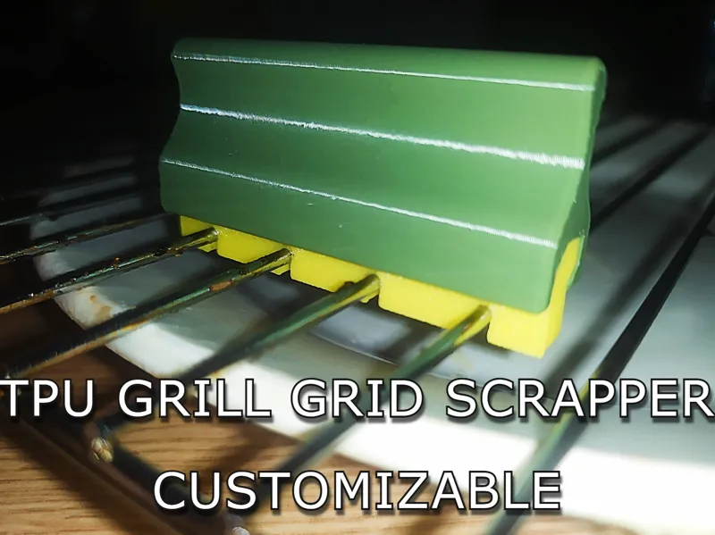 Grill grid scrapper