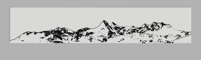 Mountain Range Wall Art - "La Dent D'Oche"