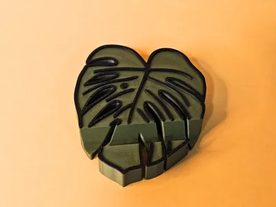 Monstera phone stand