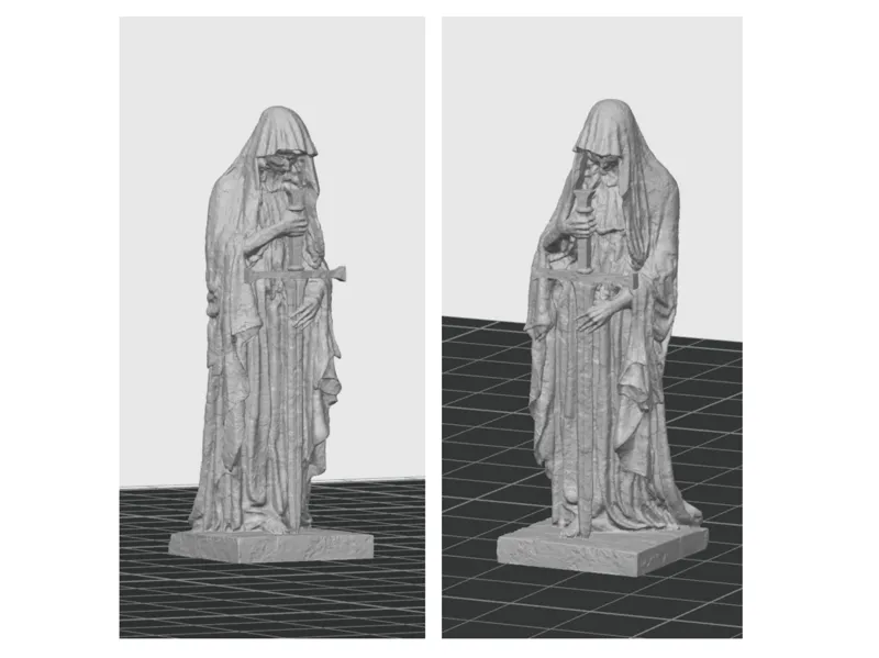 statue de porteur d'épée