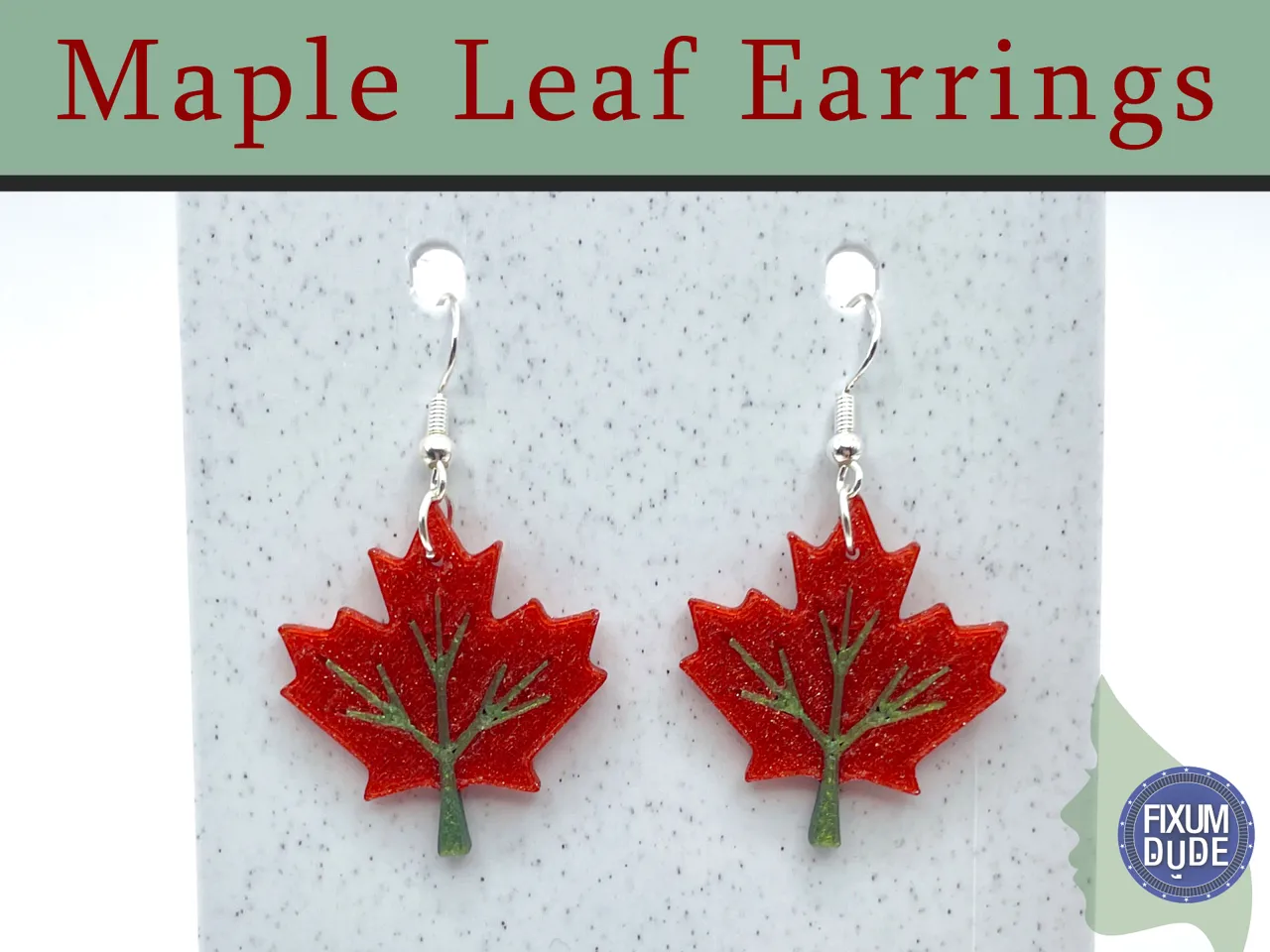 Maple Leaf Earrings view 2
