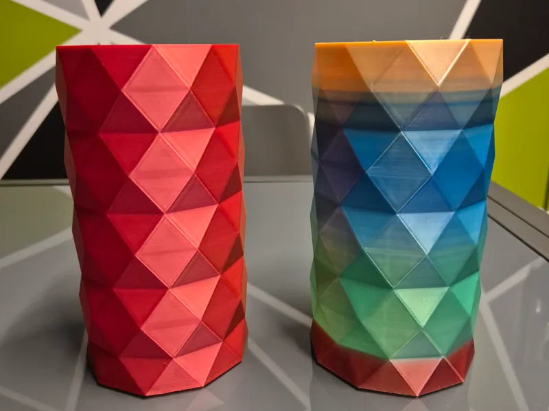 Tall Geometric Vase