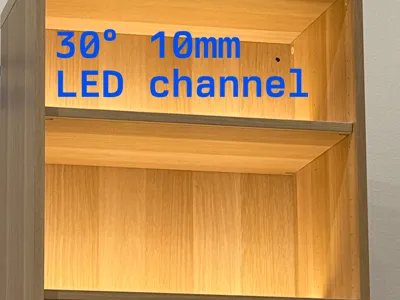 10mm LED Channel - 30° for better throw!