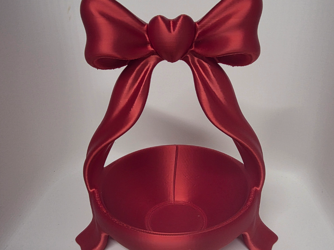 Heart Bow Catch All Tray